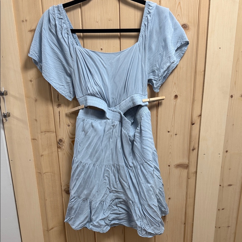 Elegant Blue Women's Dress